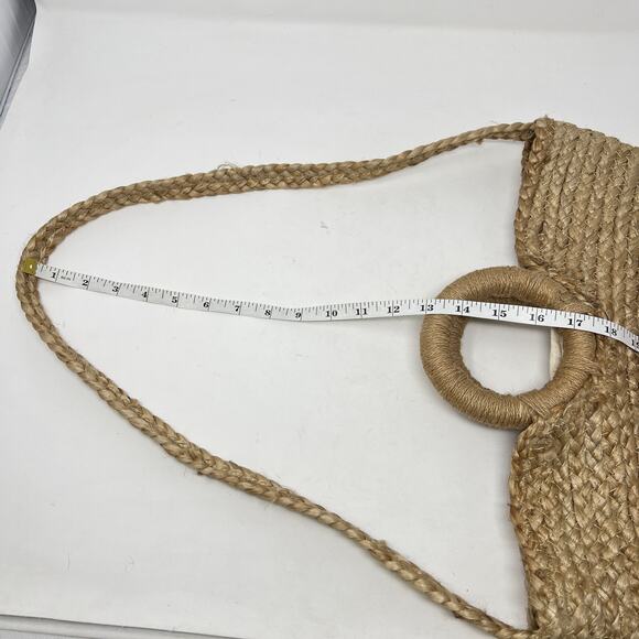 Zara Trafaluc Collection Ratan Beach Bag Shoulder Purse Boho Resort Vacation - Picture 8 of 8